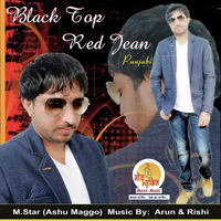 Black Top Red Jean