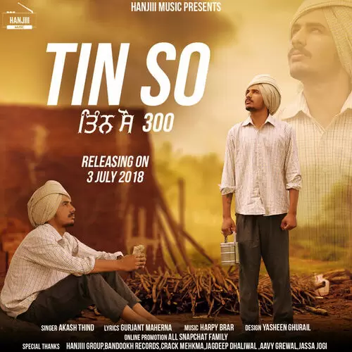 Tin So Akash Thind Mp3 Download Song - Mr-Punjab