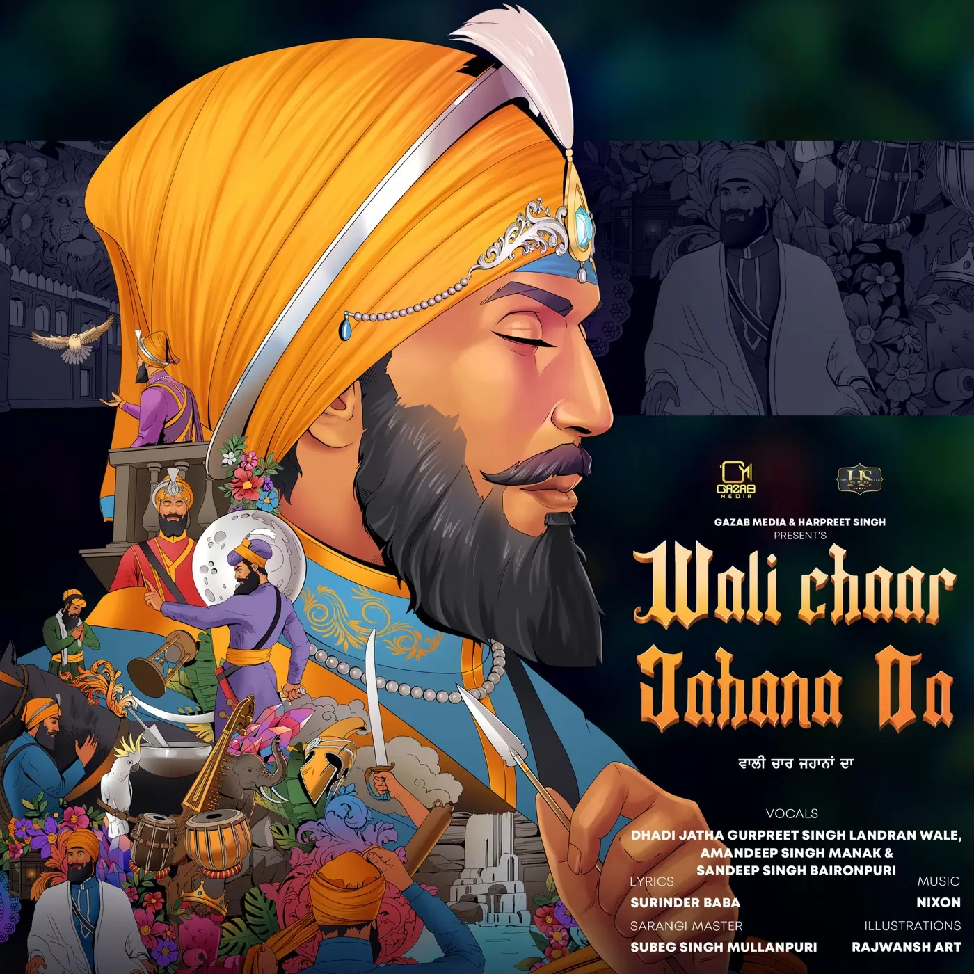 Wali Chaar Jahana Da Dhadi Jatha Gurpreet Singh Landran Wale Mp3 Download Song - Mr-Punjab
