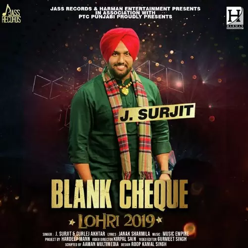 Blank Cheque J. Surjit Mp3 Download Song - Mr-Punjab