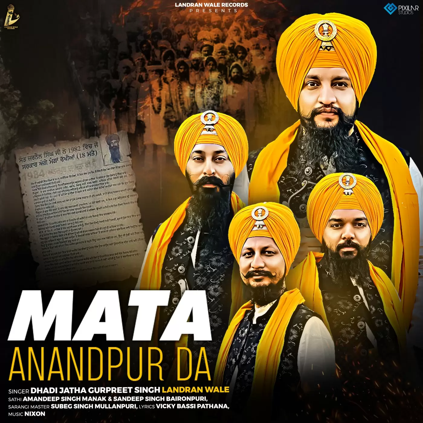 Mata Anandpur Da Dhadi Jatha Gurpreet Singh Landran Wale Mp3 Download Song - Mr-Punjab